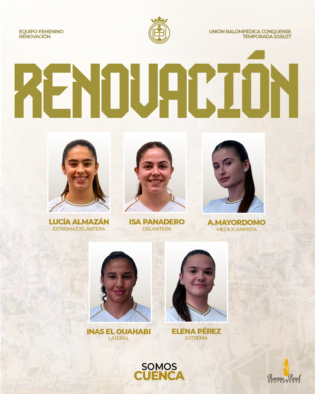 Cinco nuevas renovaciones de gran talento para nuestro femenino