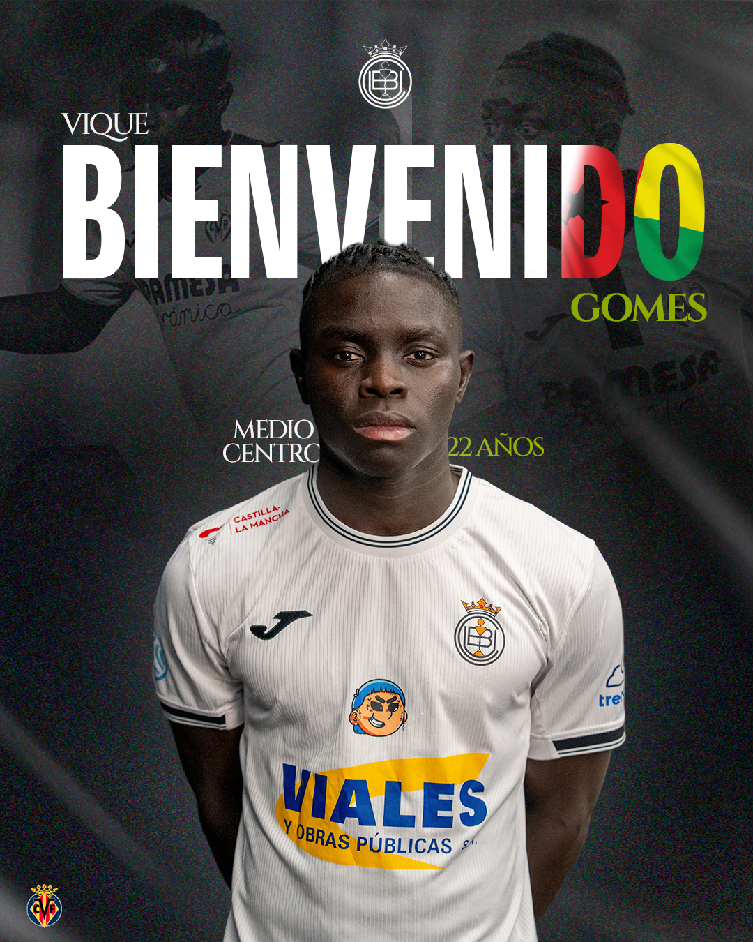 La UB Conquense ha alcanzado un acuerdo de traspaso definitivo con el Villarreal CF para la incorporación de Vique Gomes