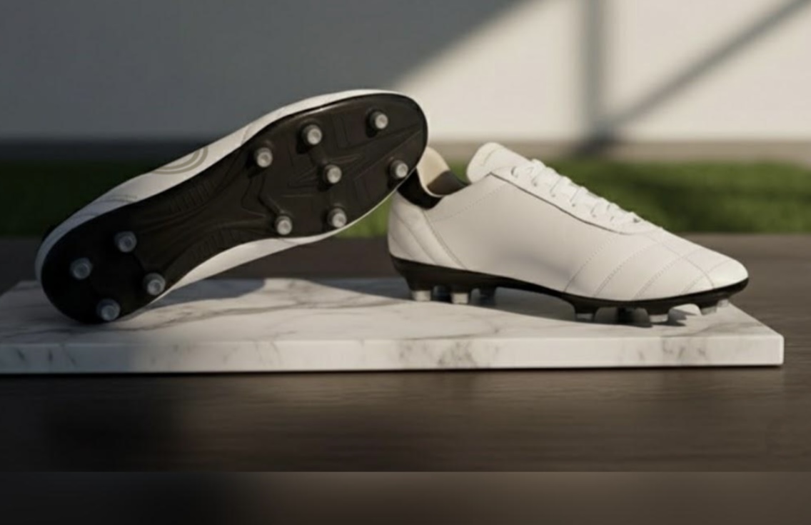 Botas de futbol blancas