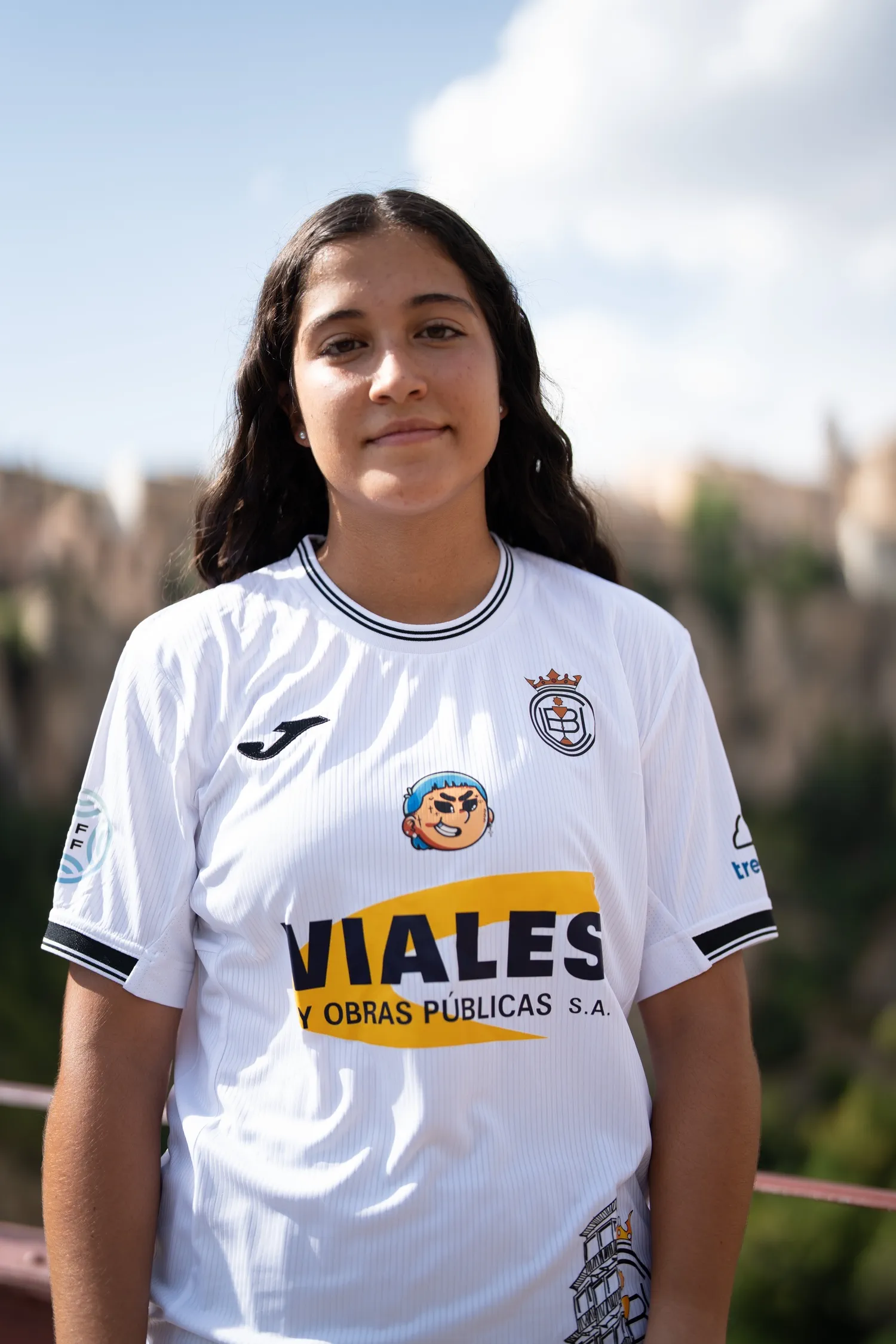 Camiseta Conquense Blanca - Vista frontal mujer